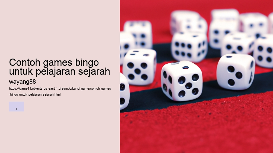 contoh games bingo untuk pelajaran sejarah